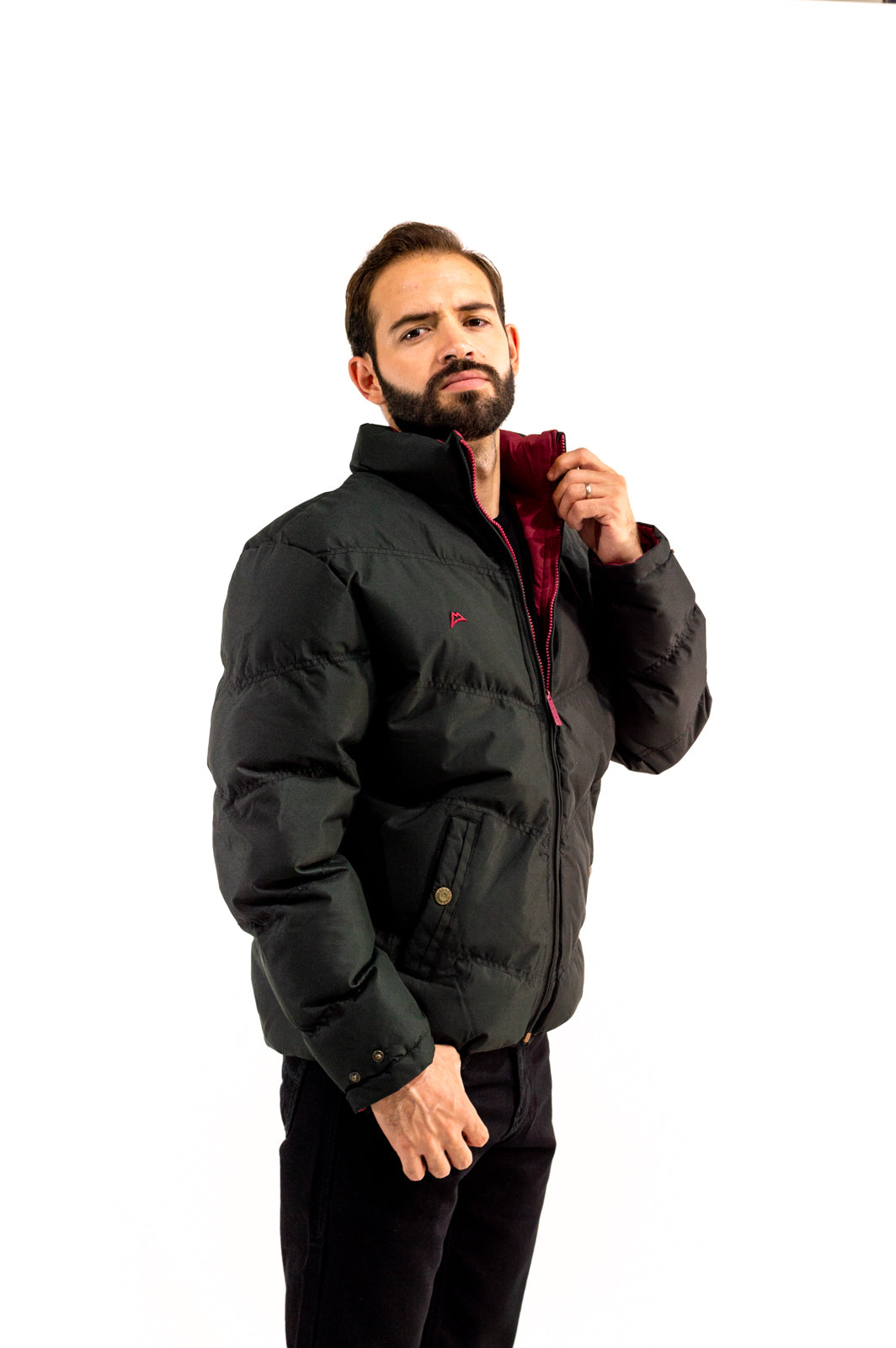 Chamarra Caballero Doble Vista Black/Wine