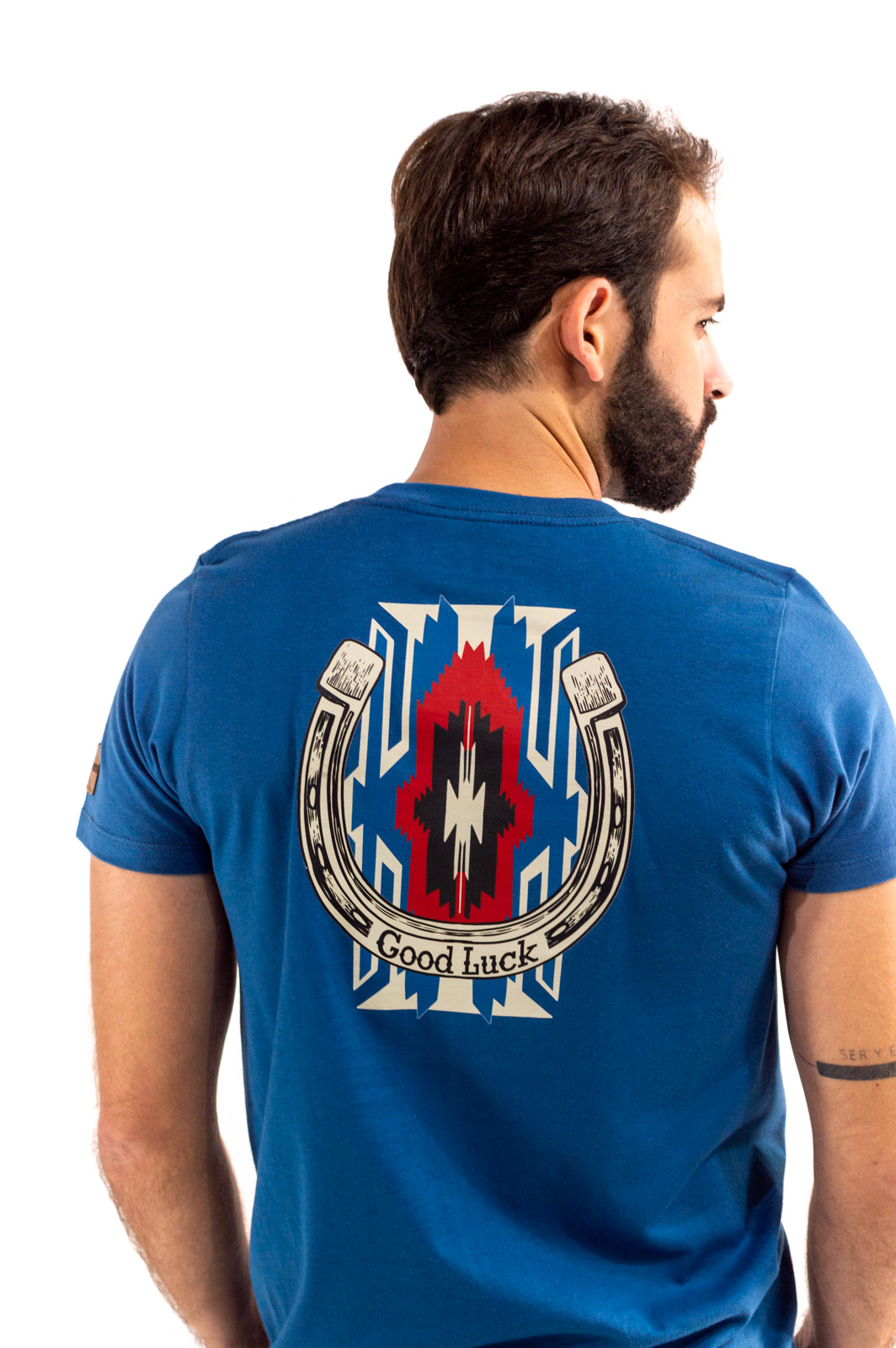 Playera Para Caballero Azul Plumbago