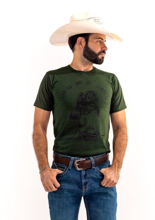 Playera Para Caballero Jaspe Botella