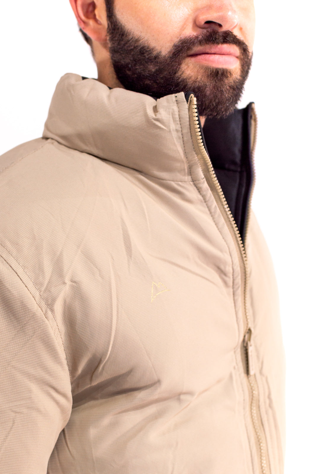 Chamarra Caballero Doble Vista Black/Kakhi