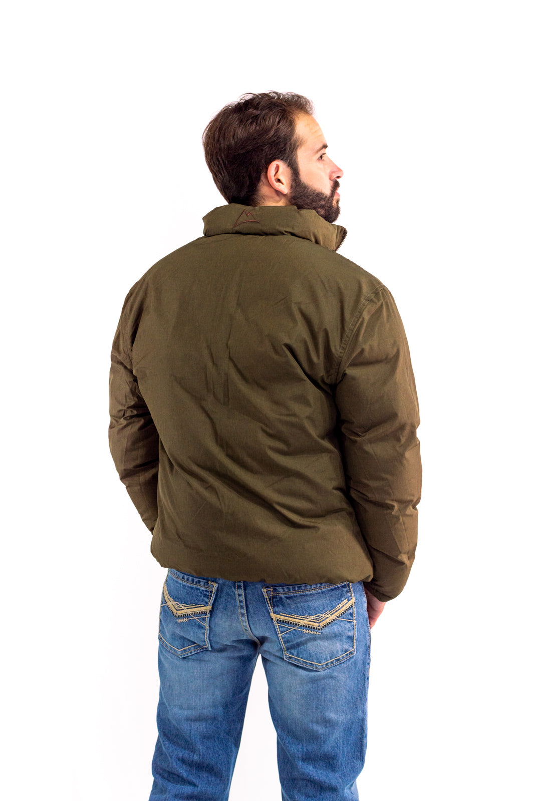 Chamarra Caballero Doble Vista Red Coffee/Dark Olive