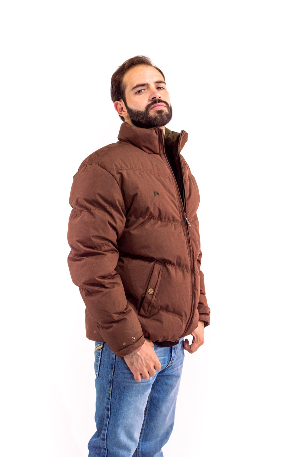 Chamarra Caballero Doble Vista Red Coffee/Dark Olive