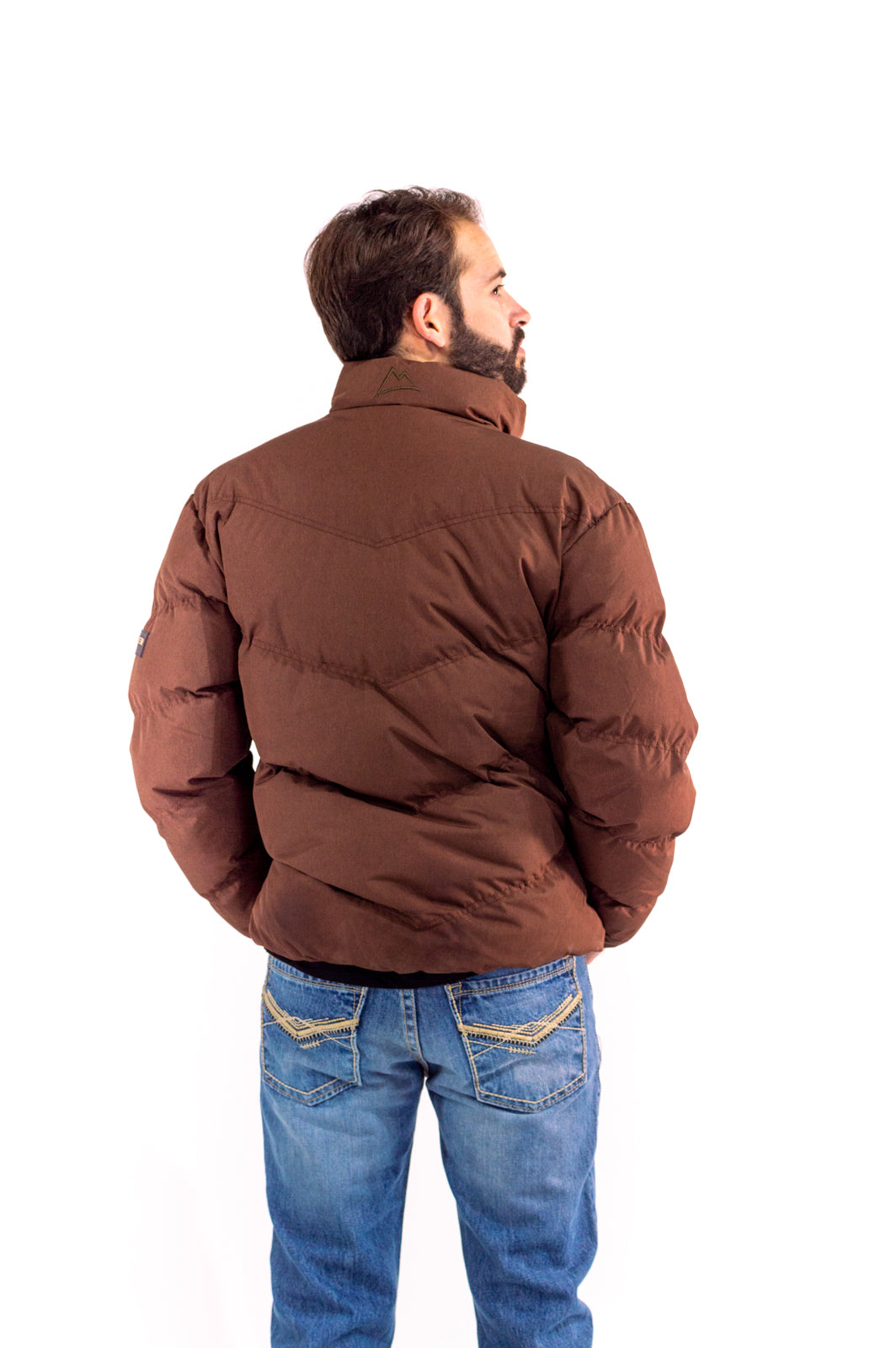 Chamarra Caballero Doble Vista Red Coffee/Dark Olive