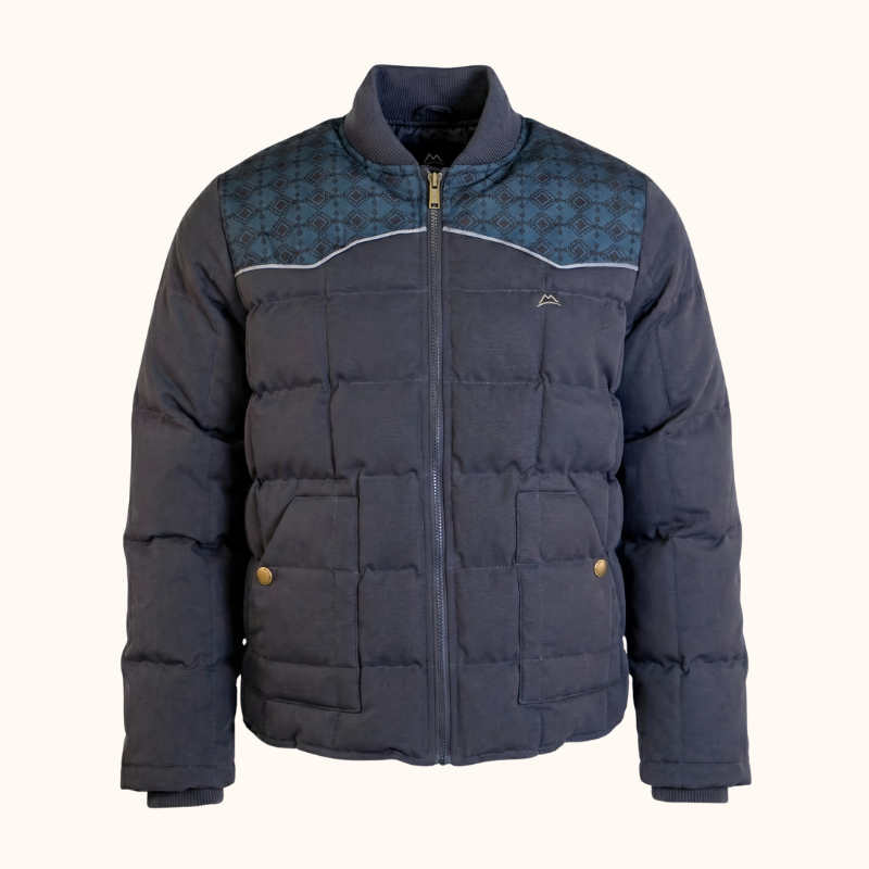 Chamarra Tribal Dark Gray Pluma de Ganso