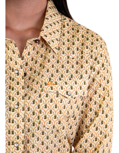 Camisa Vaquera Estampado Caballos Y Cactus