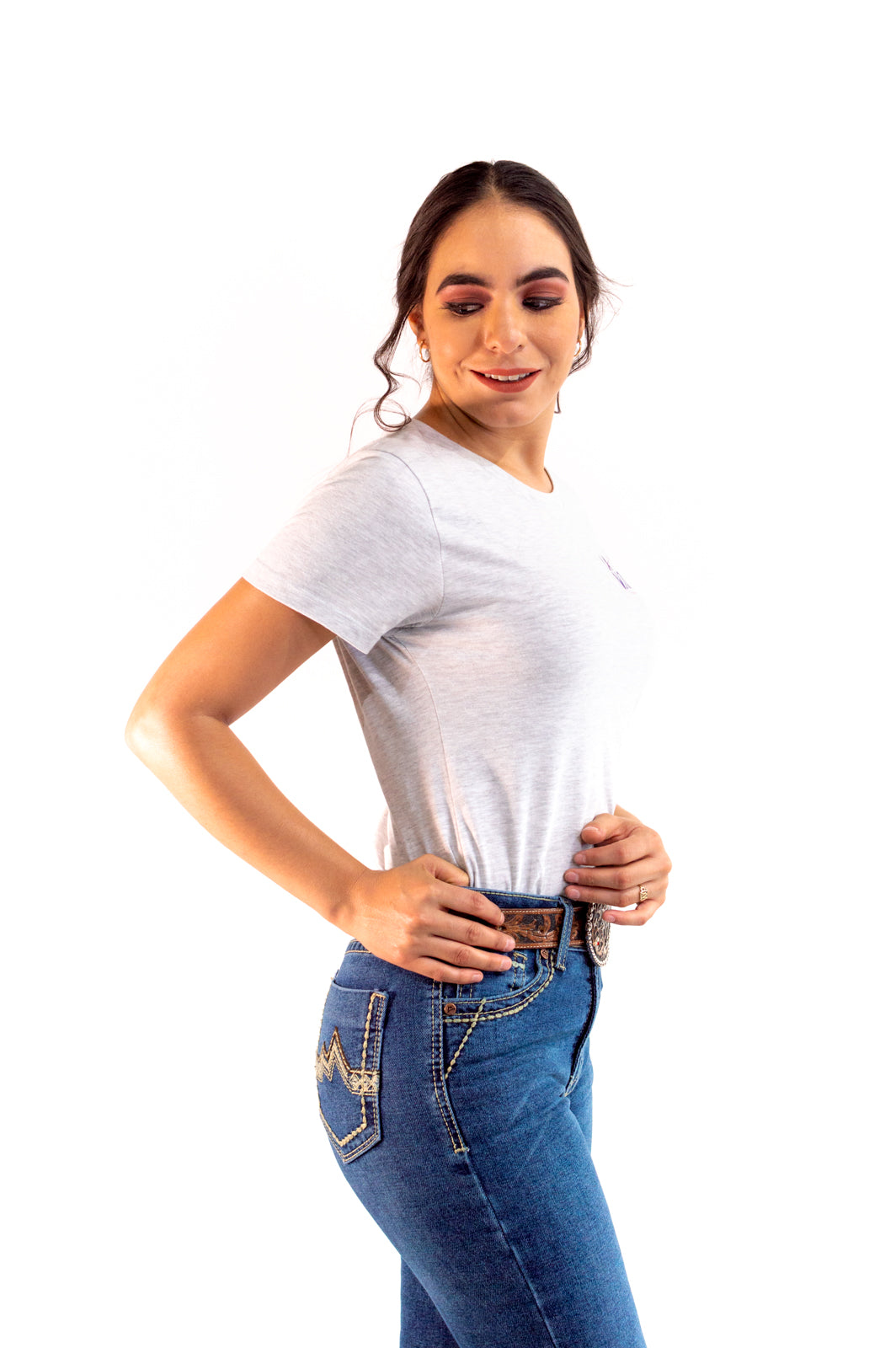 Playera Para Dama Jaspe Avena