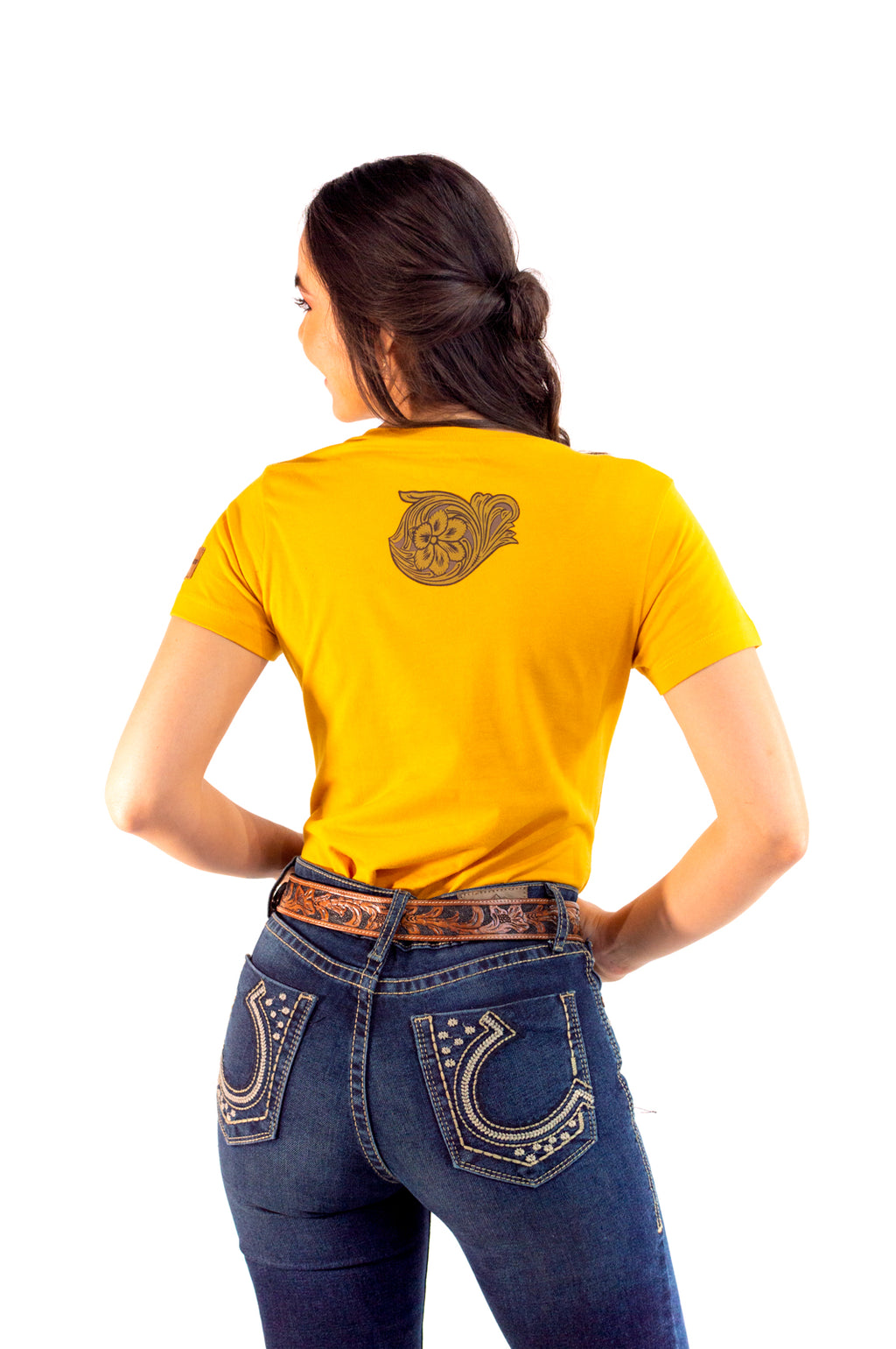 Playera Para Dama Mostaza