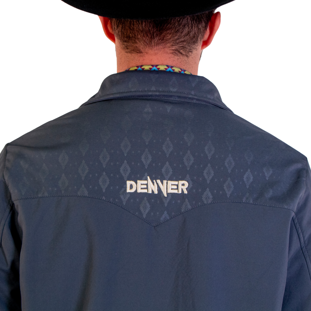 Chamarra Vaquera Cincelada Gloss Dark Gray