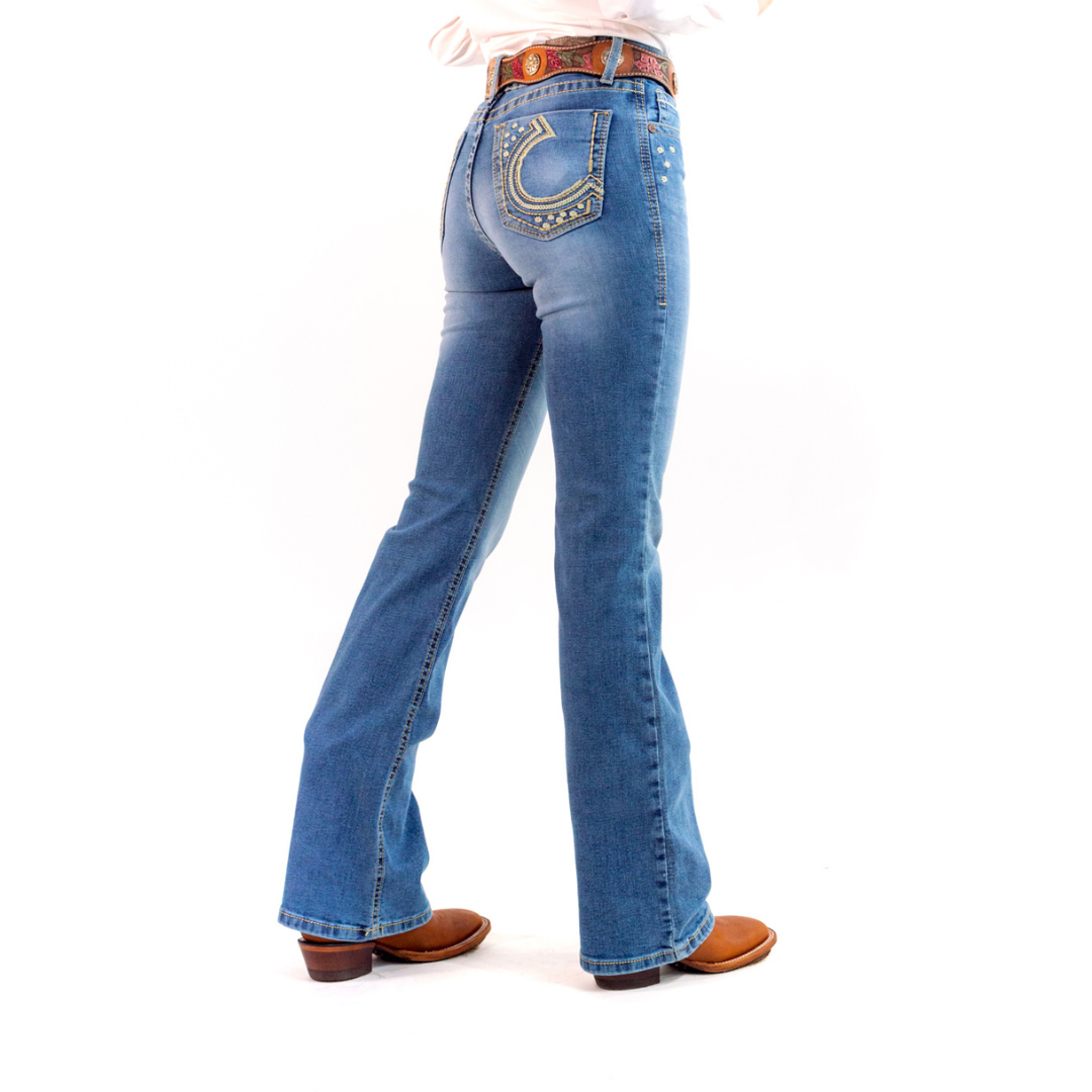 Jeans Icy Denver Cintura Media Corte Bota DM031