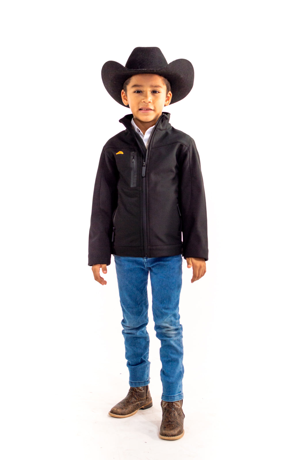 Chamarra Niño Unisex Resistente Al Agua Black