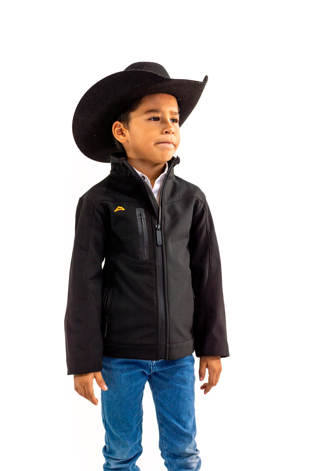 Chamarra Niño Unisex Resistente Al Agua Black