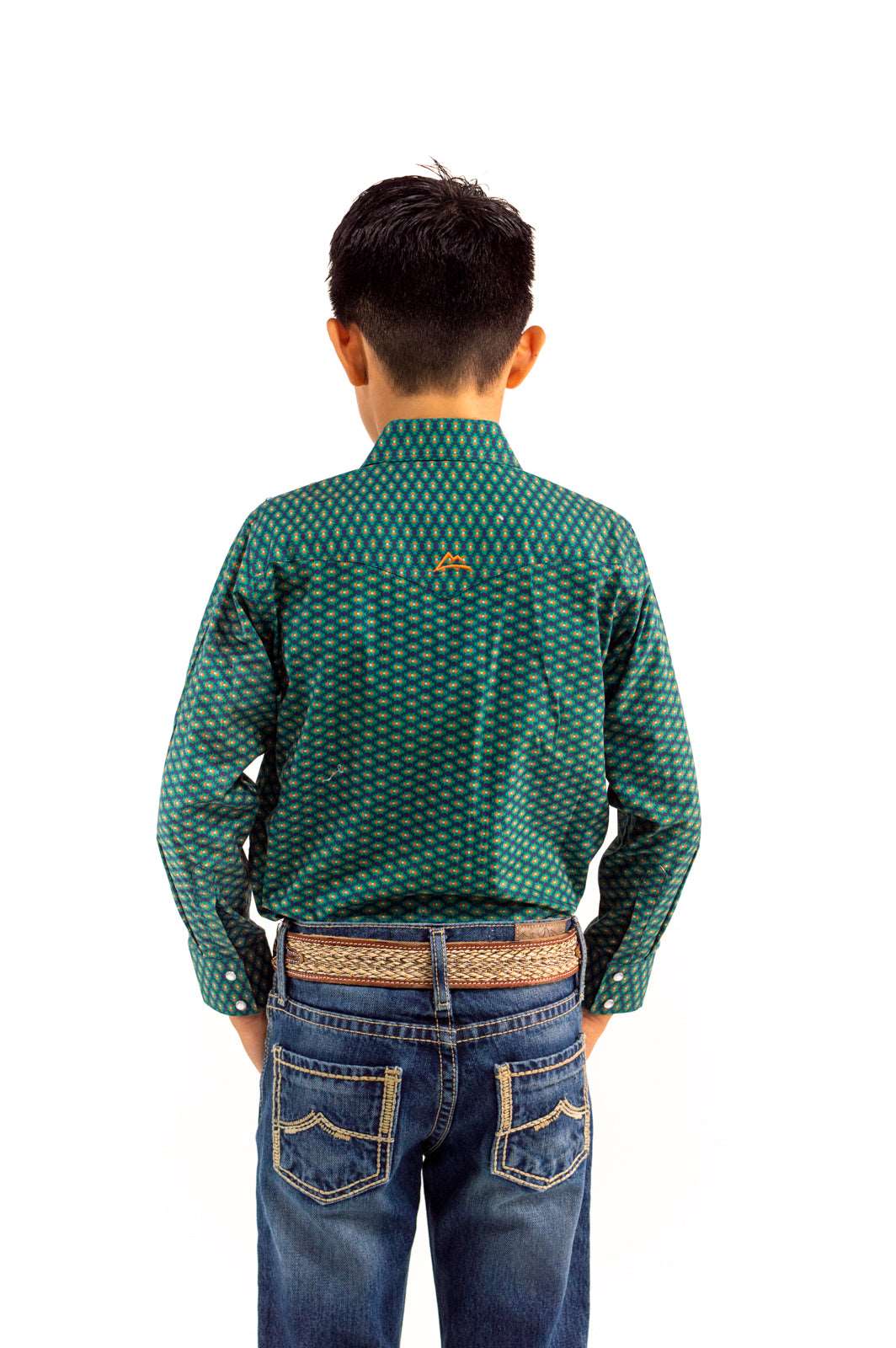 Camisa kids unisex MARINE MOSAIC WITH GREEN CKD025