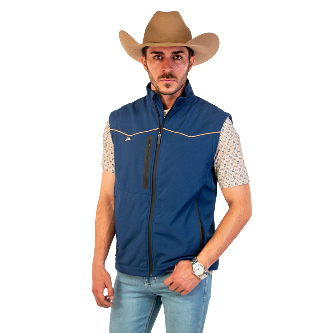 Chaleco Vaquero Spandex Black / Orange Waterproof