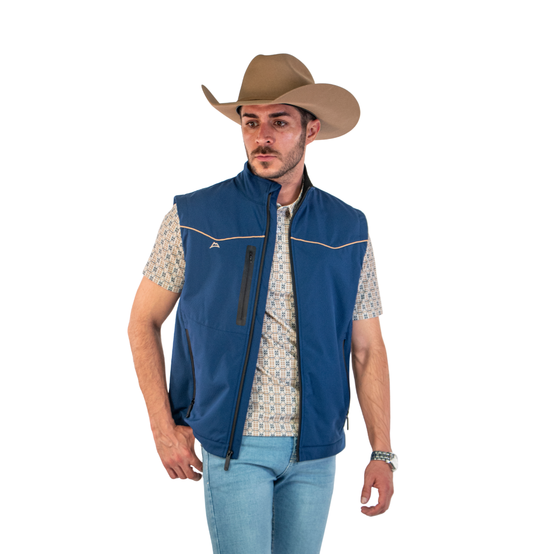 Chaleco Vaquero Spandex Black / Orange Waterproof